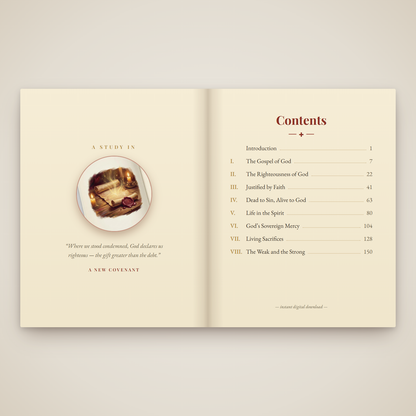 romans table of contents